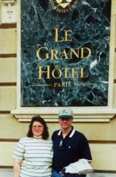 Gina and her hubby in paris