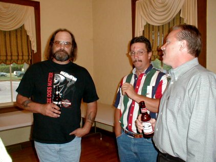 Darrel Chris And Randy look thrilled to be here.